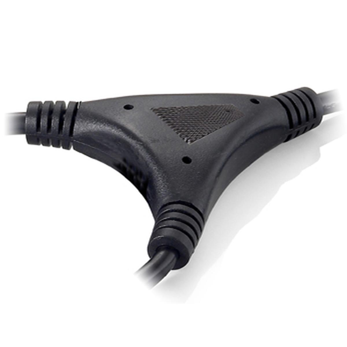 Equip Cavo di alimentazione C13 2x IEC C13 femmina - 1x IEC C14 maschio - Lunghezza 2,2 m - Colore nero