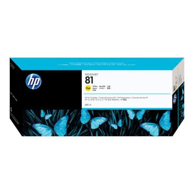 Cartuccia Plotter Originale (C4933A, 81) HP DesignJet 5000 (680ml) GIALLO