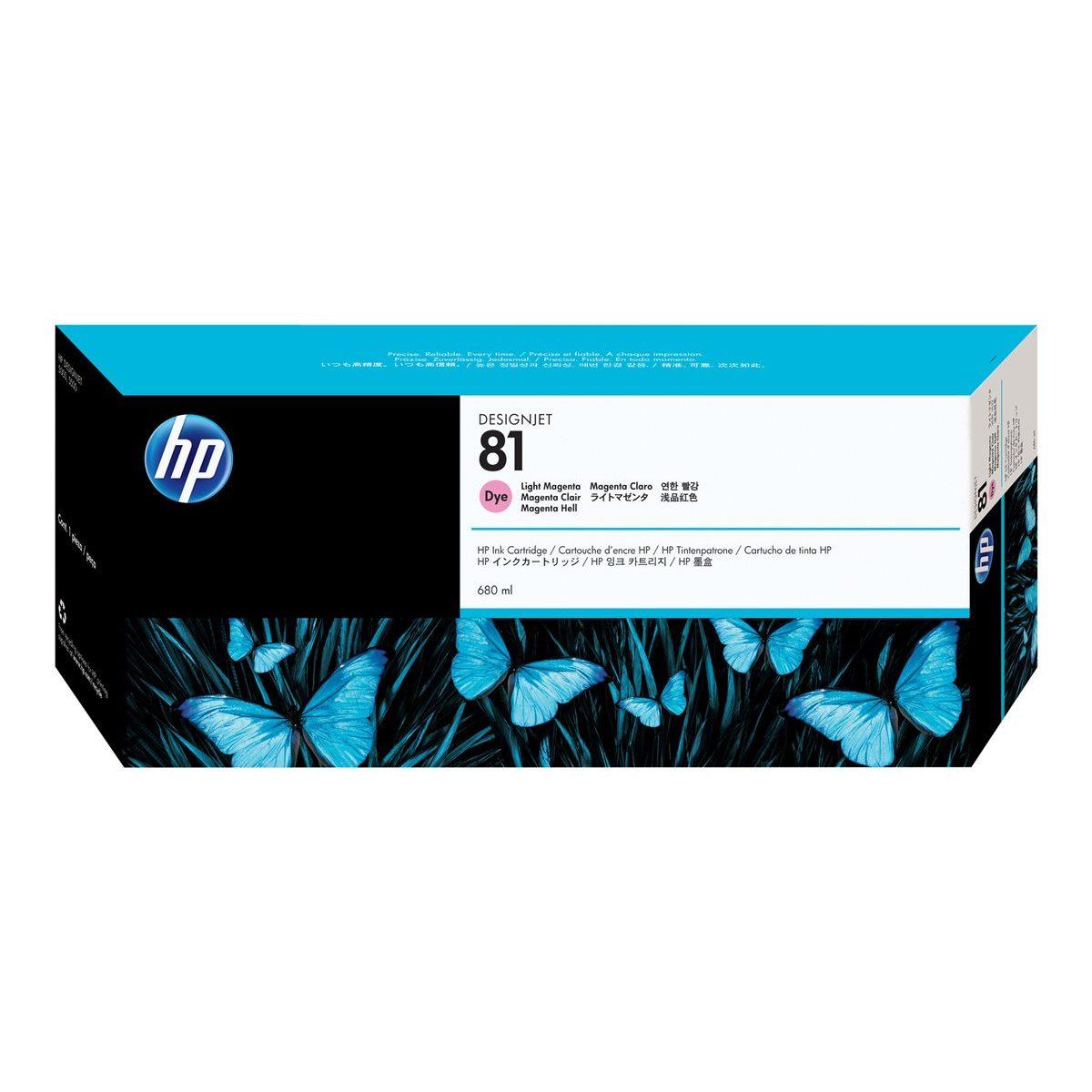 Cartuccia Plotter Originale (C4935A, 81) HP DesignJet 5000 - MAGENTA CHIARO