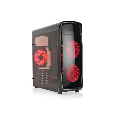 KEYS GAMNG L-Link KAZUMI USB 3.0 ATX LED rossa con finestra