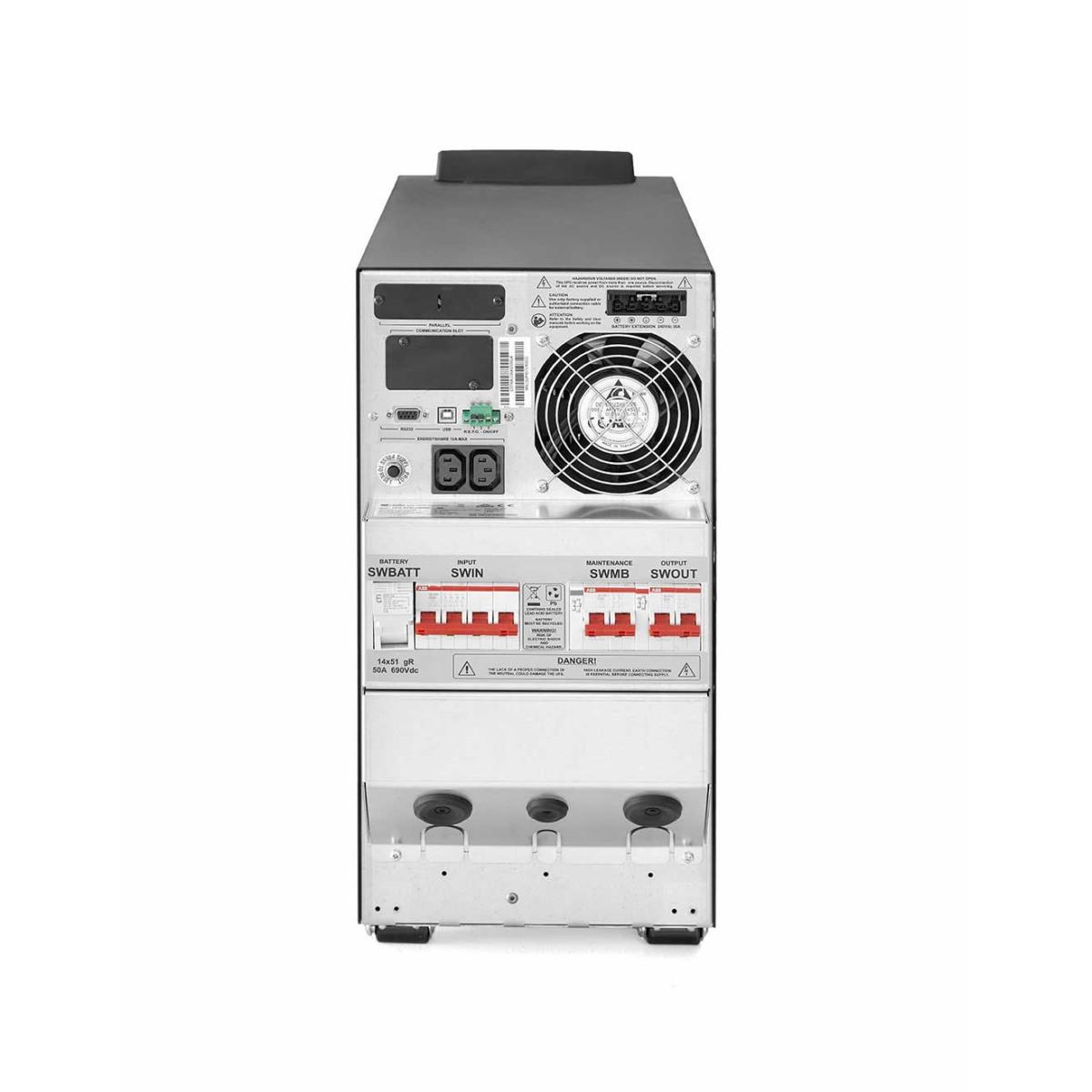 Riello Sentinel Tower 6000 UPS 6000VA 6000W - Morsettiera 2x IEC 320 C13, USB 2.0, RS-232