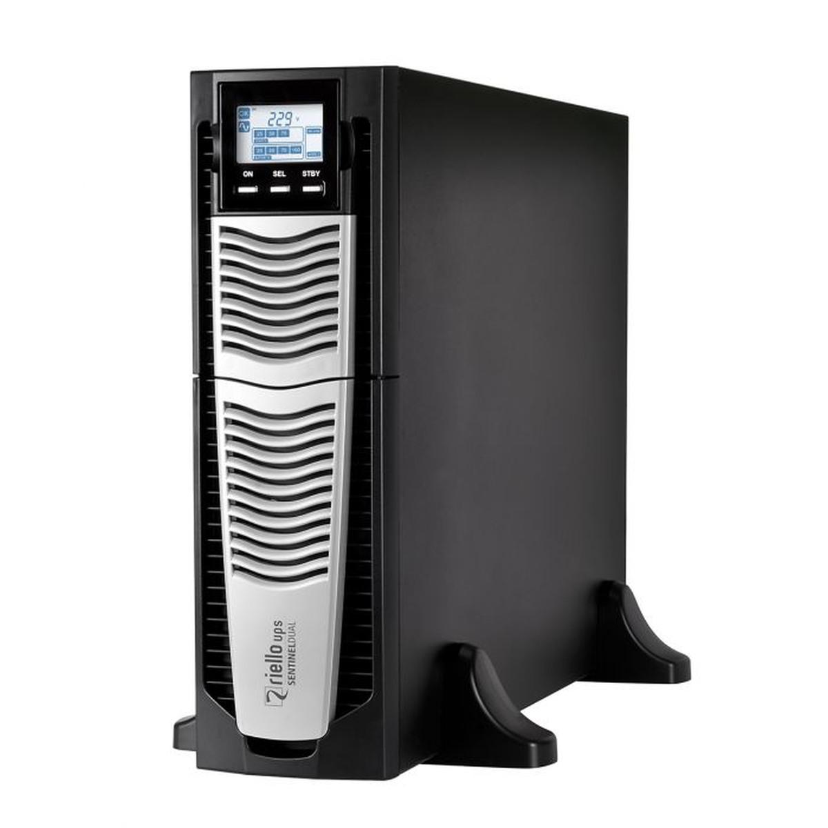Riello UPS Sentinel Dual High Power UPS 8000VA 8000W - 2x IEC 320 C13, 3x IEC 320 C19, USB - Montaggio su rack 3U / Esterno