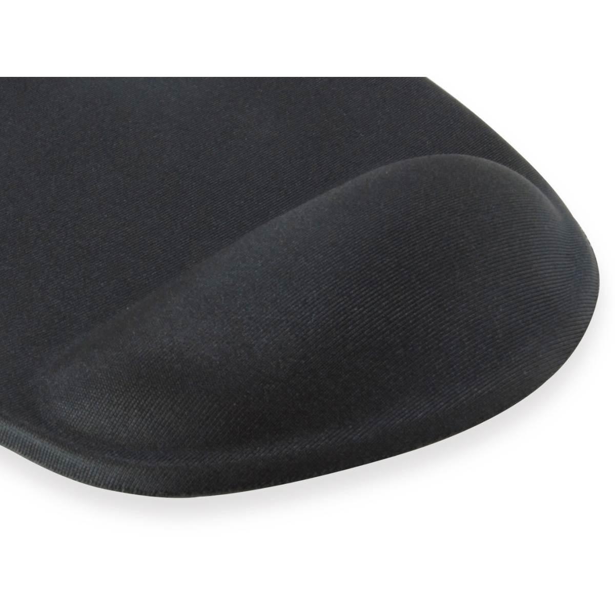 Tappetino per mouse in gel Equip - Ergonomico - Poggiapolsi - 23,6x20,5x1,6 cm - Colore nero