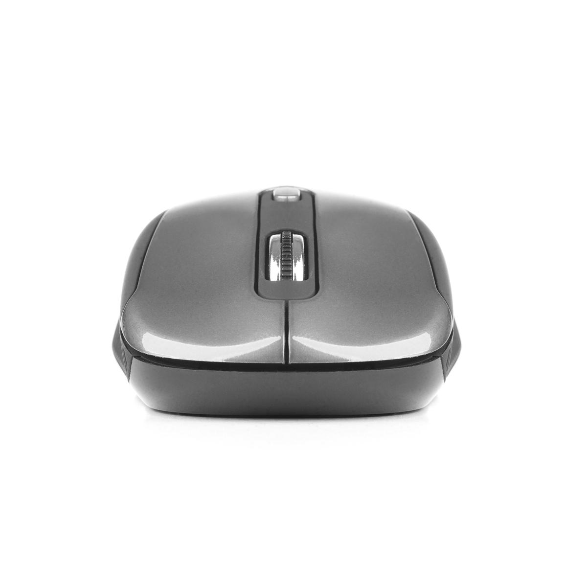Mouse USB Wireless NGS Haze 1600dpi - 3 Pulsanti - Uso Ambidestro - Colore Grigio/Nero