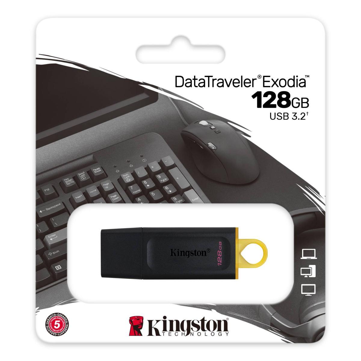 Pendrive Kingston DataTraveler Exodia USB Flash Drive 128GB - USB 3.2 Gen 1