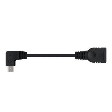 Cavo Micro USB 2.0 OTG Nanocable angolato maschio a USB-A femmina 15 cm