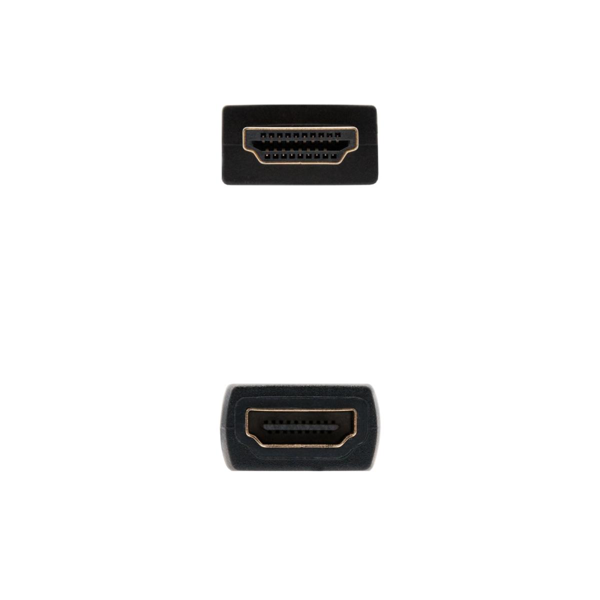 Cavo Prolunga Nanocable HDMI v1.3b Maschio a HDMI Femmina 1m - Colore Nero