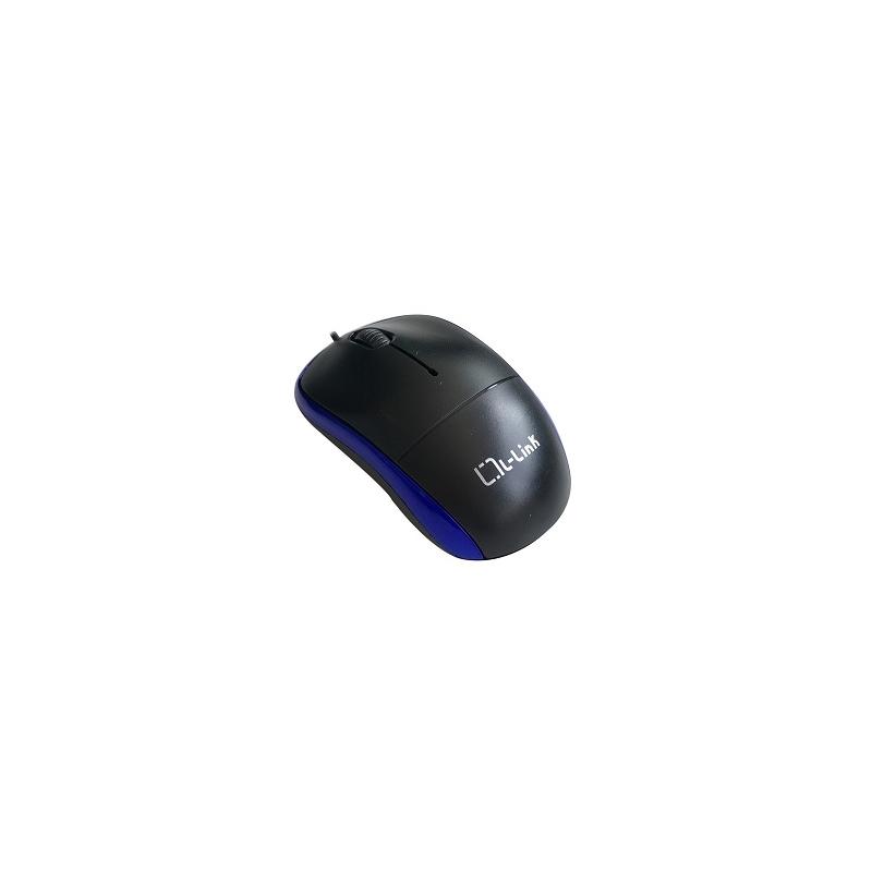 MOUSE L-Link LL-2080-N Raton Optico USB Nero/BLUE 1.2m
