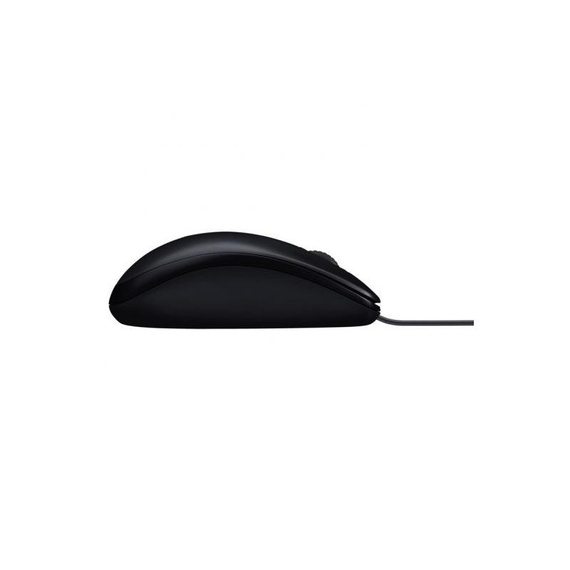 MOUSE Logitech Raton Optico USB B100 OEM 1.8m 800dpi Negro