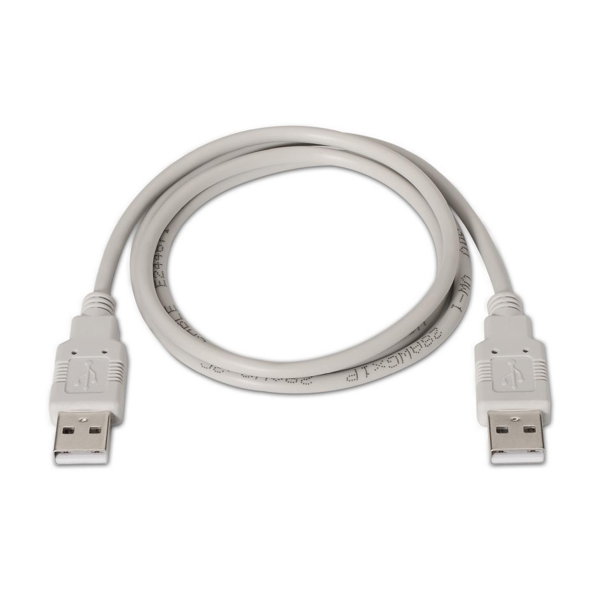 Cavo Aisens USB 2.0 - Tipo A Maschio a A Maschio - 1.0m - Colore Beige