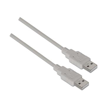 Cavo Aisens USB 2.0 - Tipo A Maschio a A Maschio - 1.0m - Colore Beige