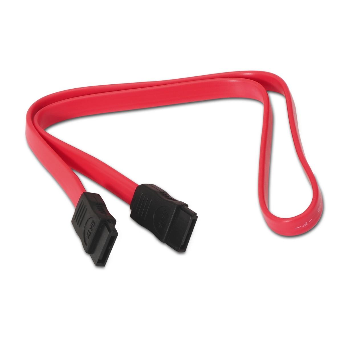 Cavo Aisens SATA III Dati 6G Dati - 0,5 m per Disco Rigido SATA I - II - III SSD - Colore Rosso