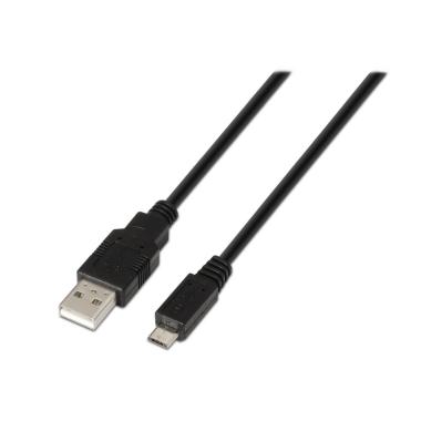 Cavo Aisens USB 2.0 - Tipo A Maschio a Micro B Maschio - 1,8 m - Colore Nero