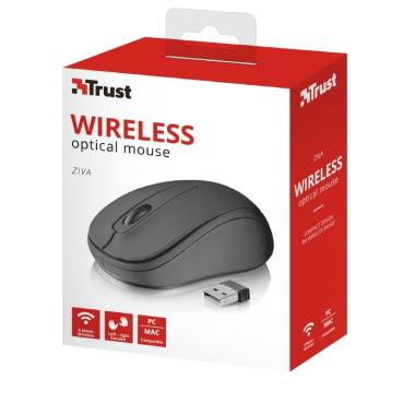 MOUSE Trust 21509 USB wireless 1200 dpi 8 m Nero