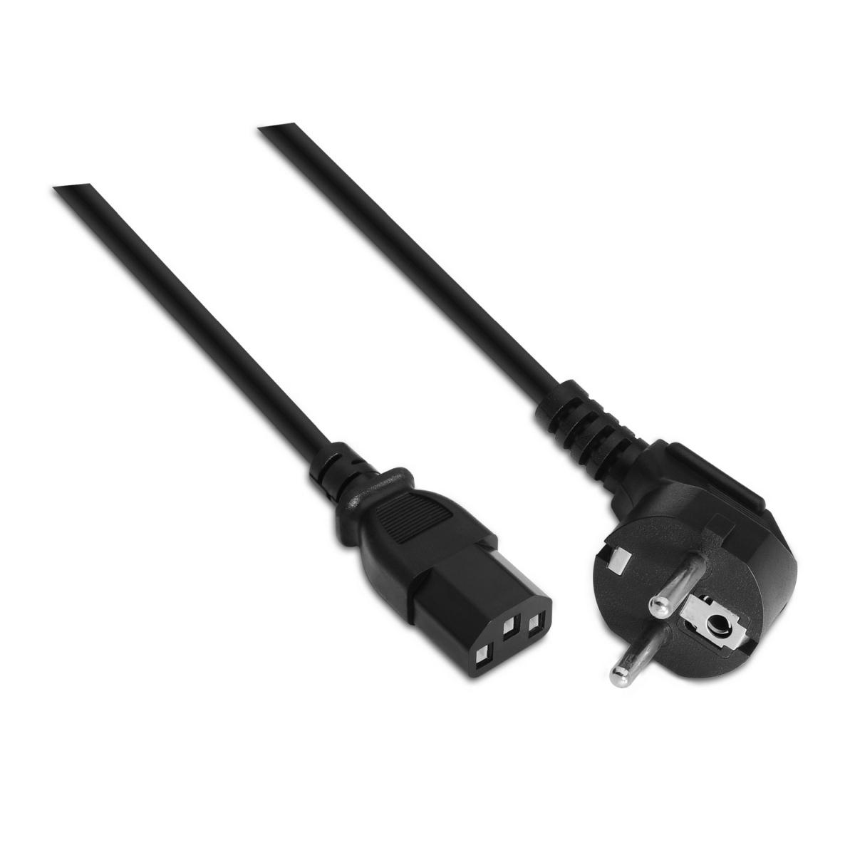 Cavo Alimentazione CPU Aisens - CEE7/M-C13/H - 1,5m - 100% Rame Puro AWG18 - Colore Nero