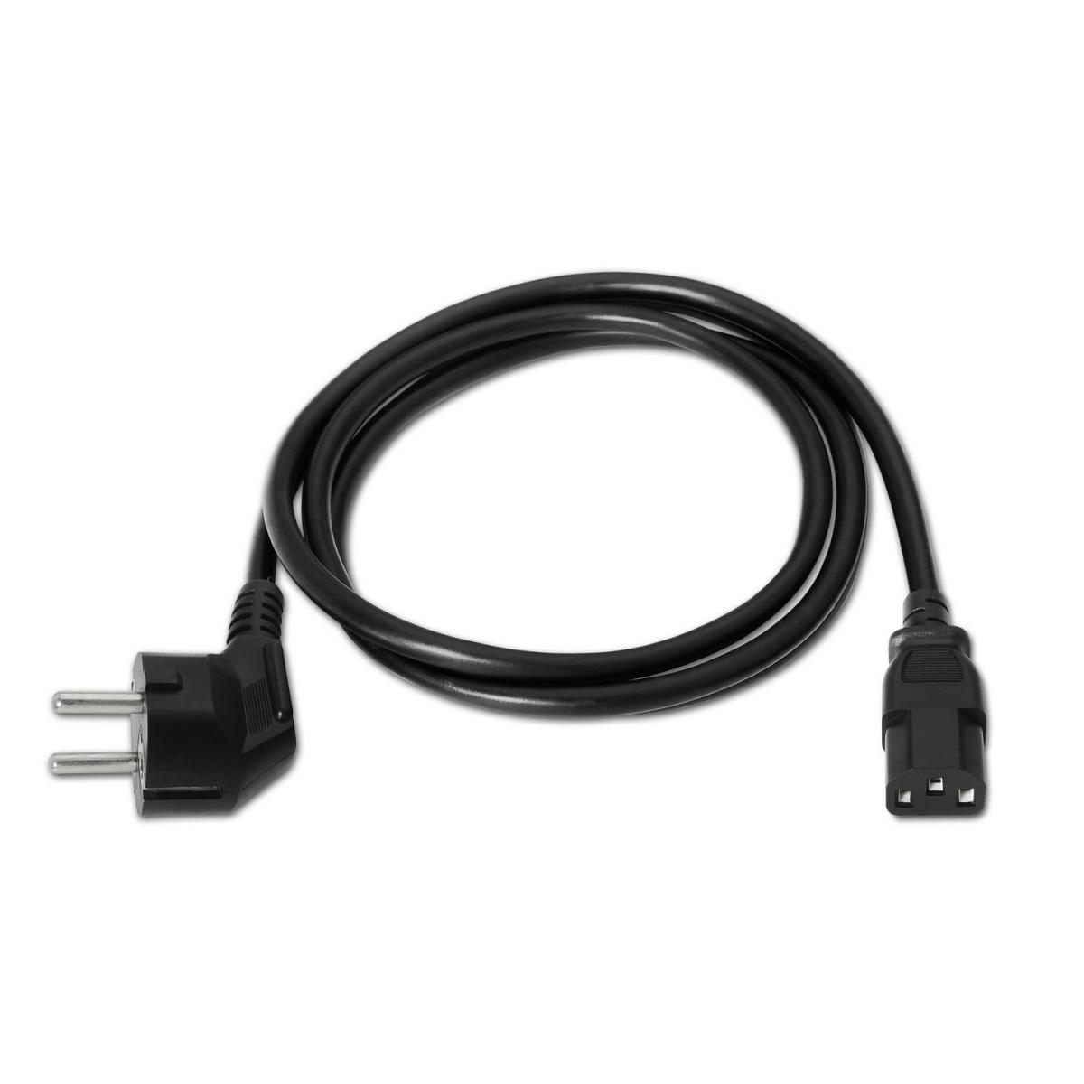 Cavo Alimentazione CPU Aisens - CEE7/M-C13/H - 1,5m - 100% Rame Puro AWG18 - Colore Nero