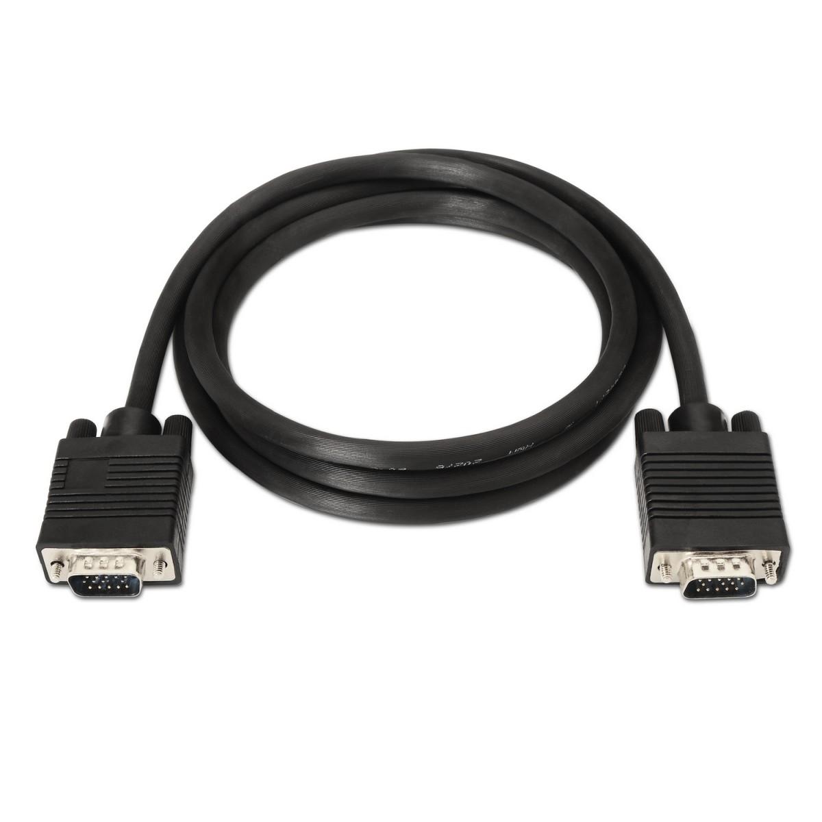Cavo Aisens SVGA - HDB15/Maschio-HDB15/Maschio - 3.0m - Colore Nero