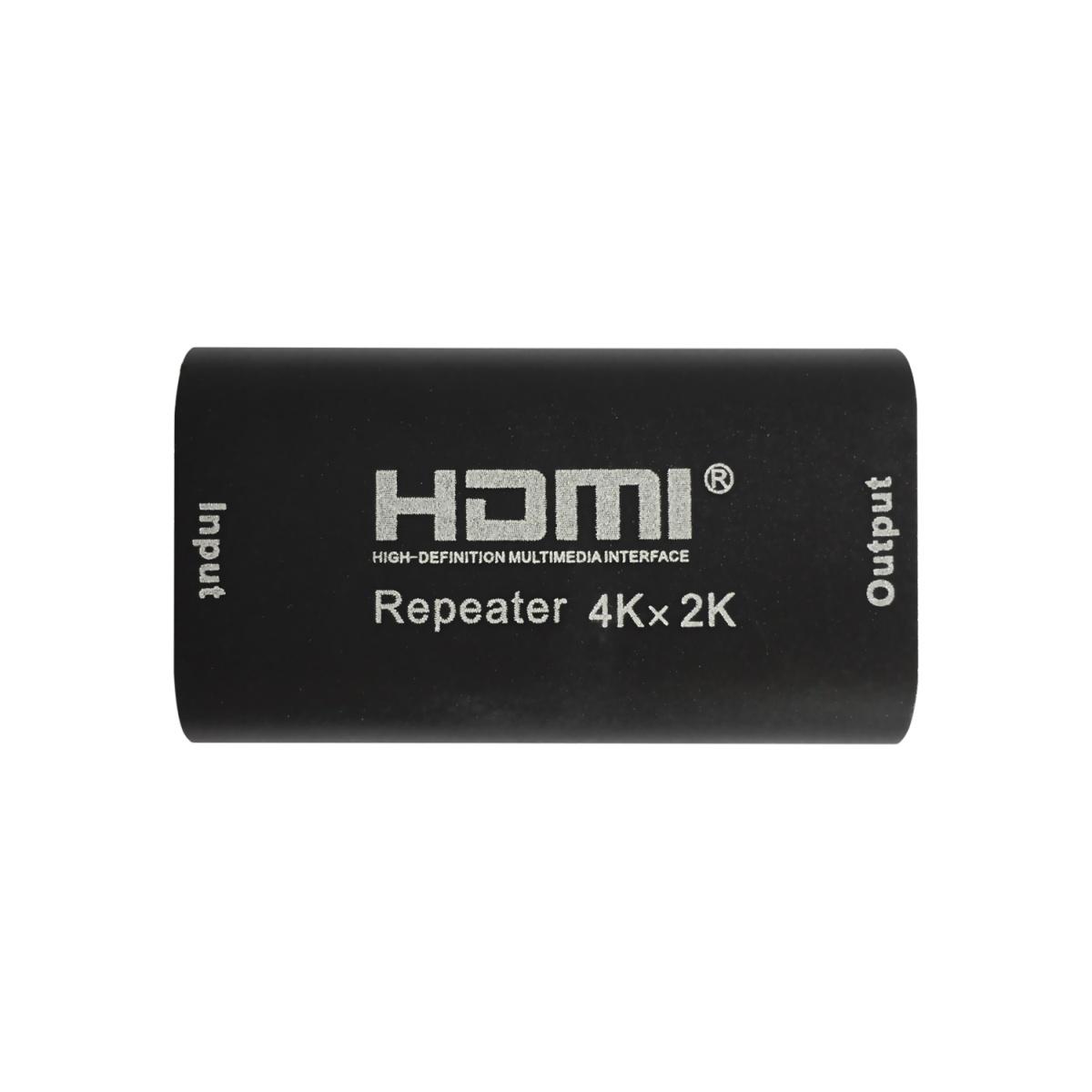 Ripetitore Aisens High Speed HDMI/HEC - Connettori tipo A femmina su entrambe le estremità - Colore nero