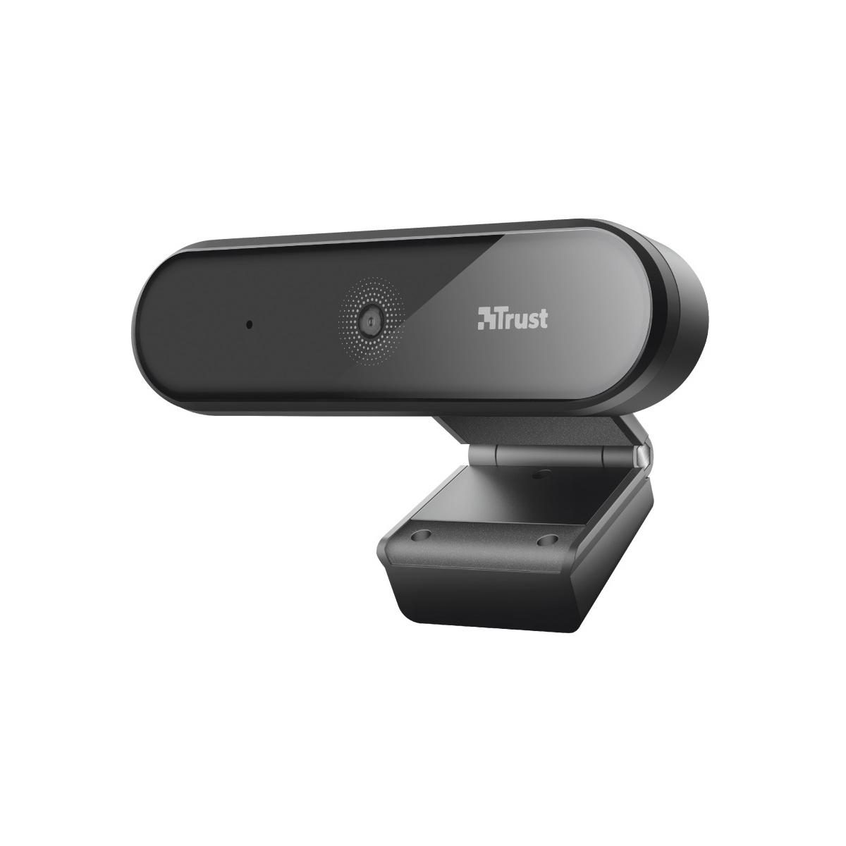 WEBCAM Trust con microfono Tyro Full HD 1080p - Messa a fuoco automatica - Treppiede incluso - Fissaggio regolabile - Cavo USB 2.0 da 1,5 m