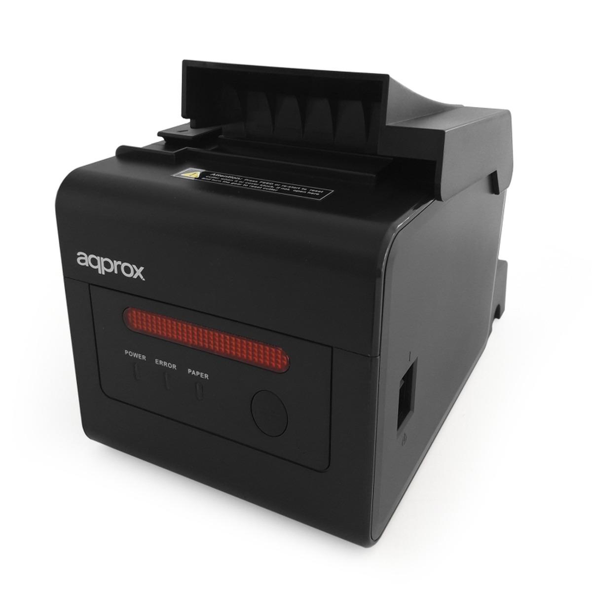 Stampante termica per ricevute APPROX WiFi + LAN - Risoluzione 203 dpi - Velocità 300 mm/s - USB, RJ-11, LAN - Taglio automatico e taglio manuale