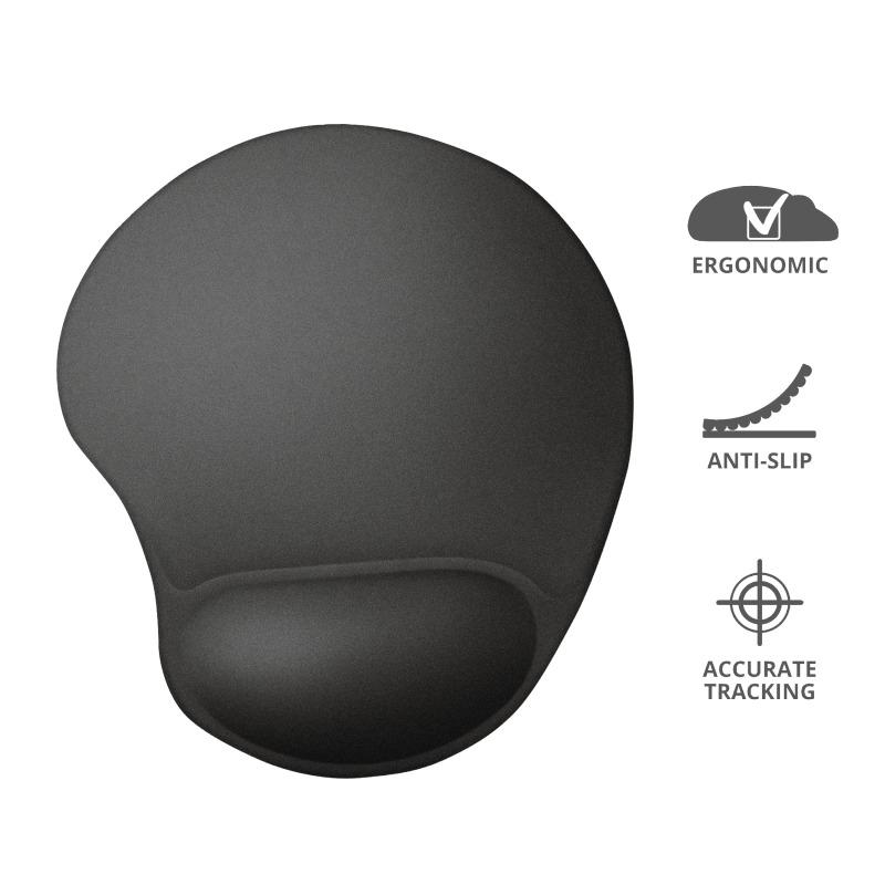Trust 16977 Tappetino mouse ergonomico nero 236x205 mm