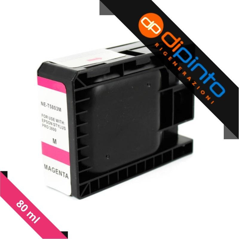 Cartuccia Plotter Compatibile (C13T580300) per Epson Stylus Pro 3800, 3880 (80ml) MAGENTA