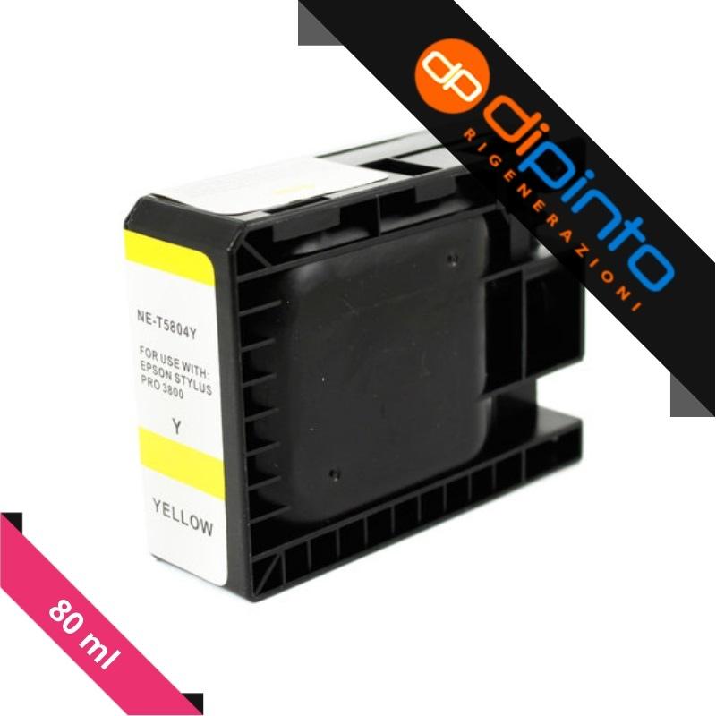 Cartuccia Plotter Compatibile (C13T580400) per Epson Stylus Pro 3800, 3880 (80ml) GIALLO