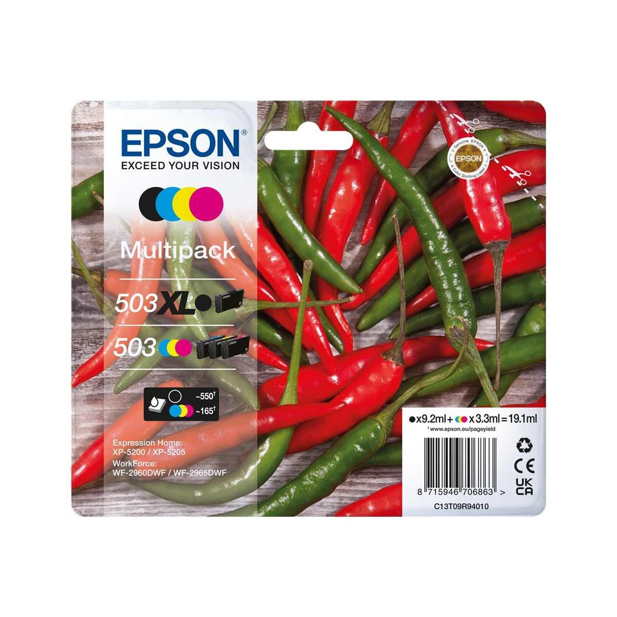 Multipack Cartucce Originale (C13T09R94010, 503XL, 503) EPSON XP5200