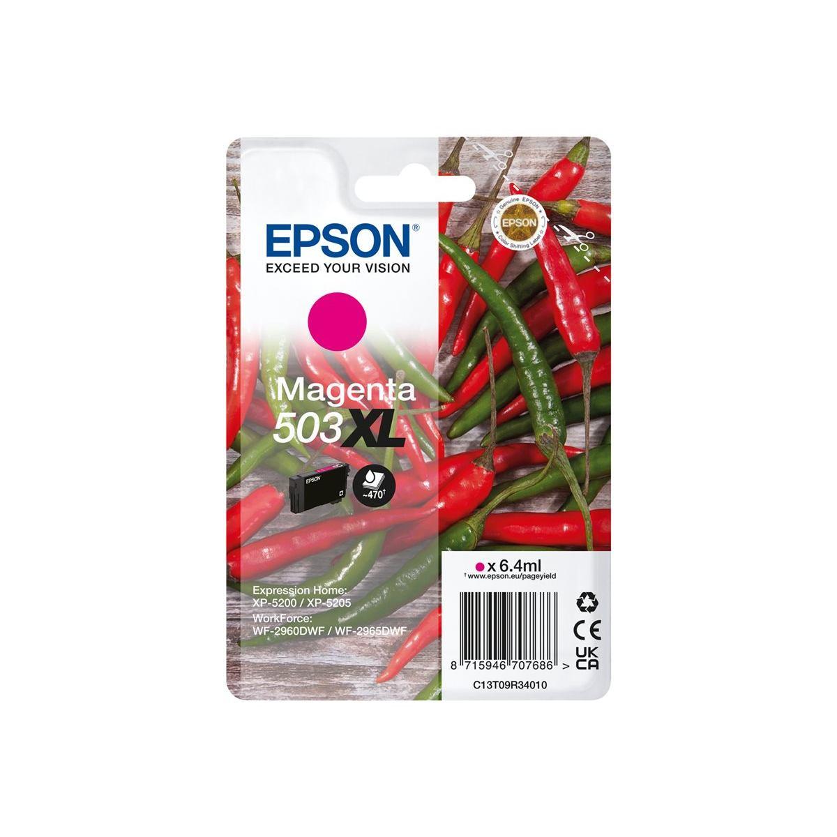 Cartuccia Originale (C13T09R34010, 503XL) EPSON XP5200 | 470pag. | MAGENTA XL