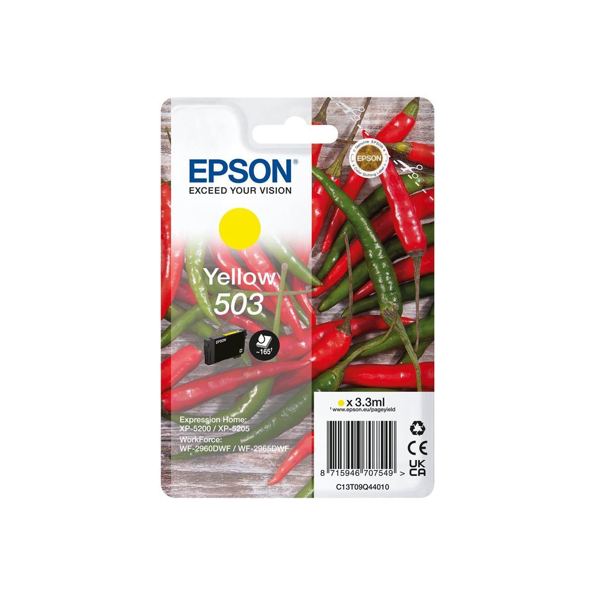 Cartuccia Originale (C13T09Q44010, 503) EPSON XP5200 | 165pag. | GIALLO