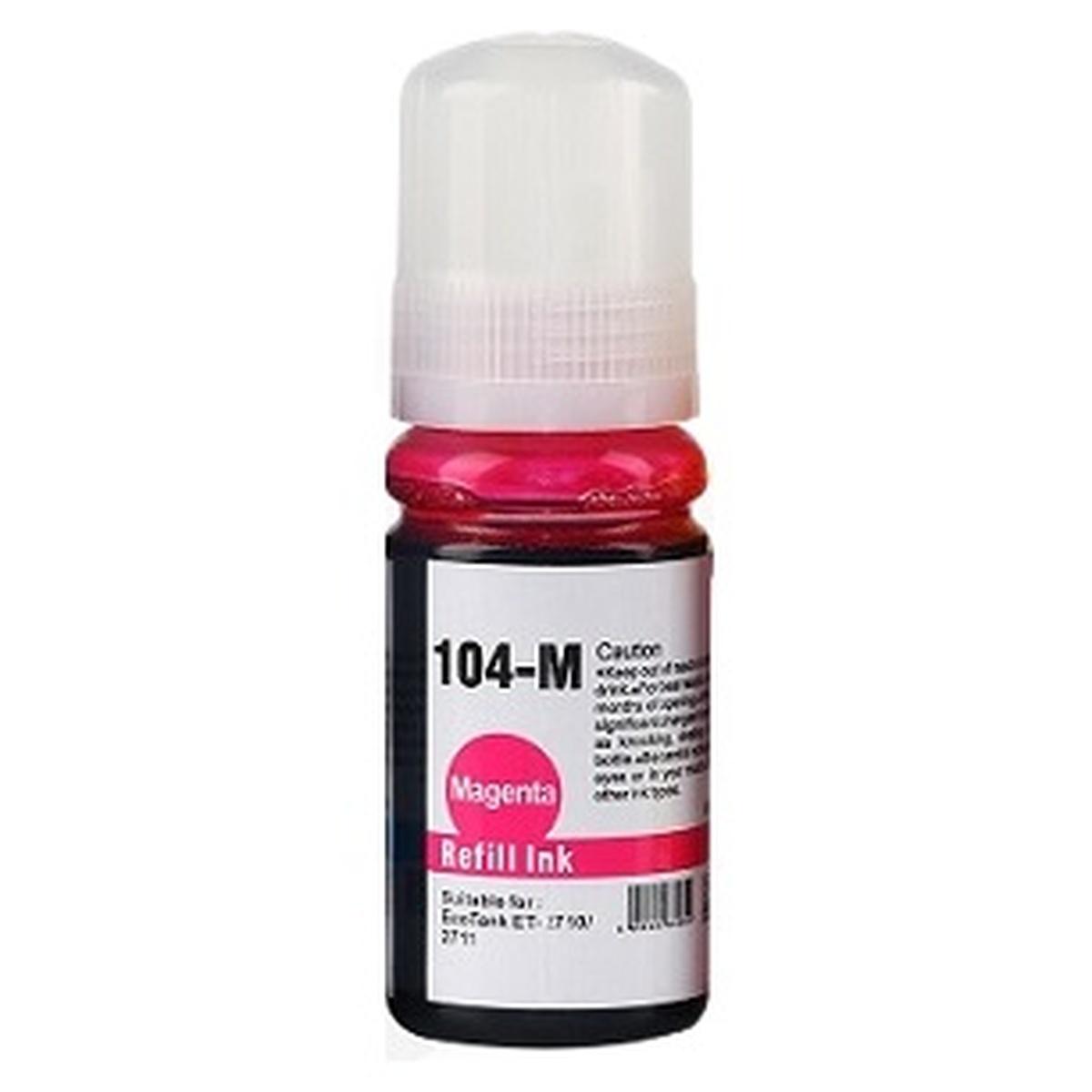 Inchiostro Compatibile 104 (C13T00P340) per EPSON ECOTANK ET-2710 (70ml) MAGENTA PIGMENTATO