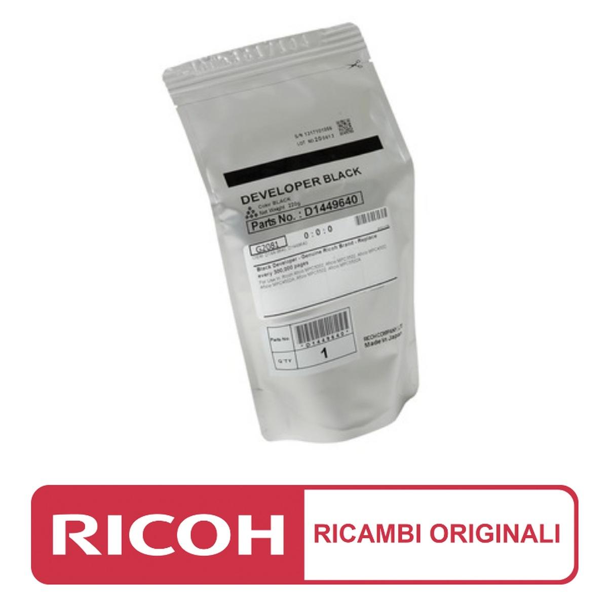 Developer Originale NERO (B230-9640, D089-9640, D144-9640) RICOH MP C3002 (225gr)