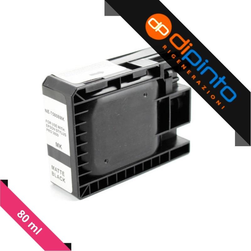 Cartuccia Plotter Compatibile (C13T580800) per Epson Stylus Pro 3800, 3880 (80ml) NERO MATTE