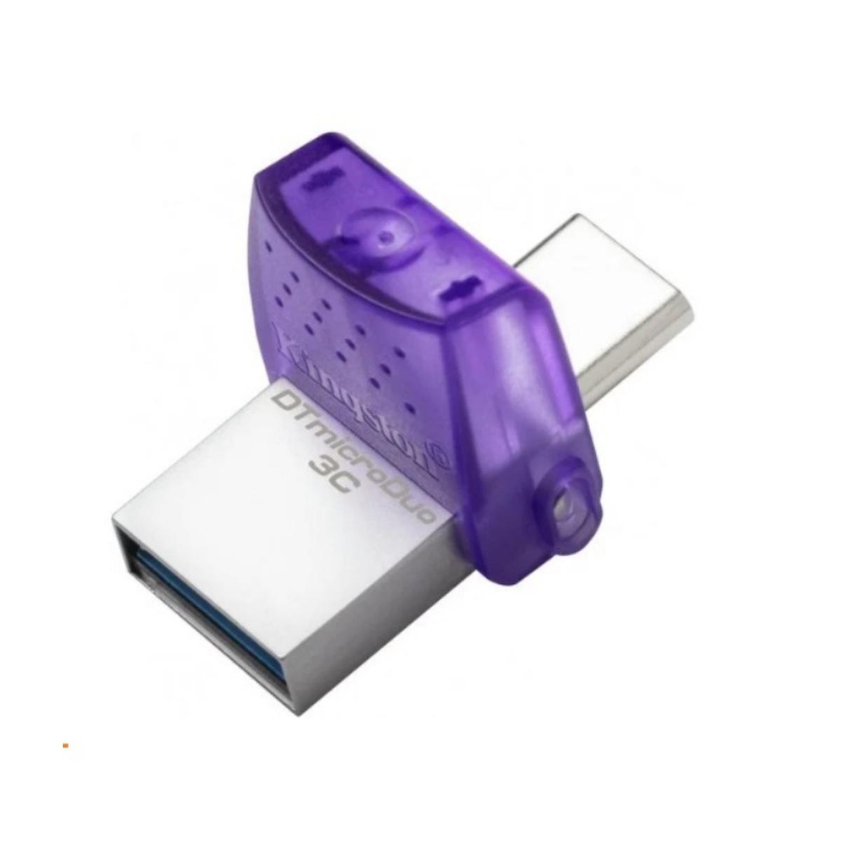Pendrive Kingston DataTraveler microDuo 3C Memoria USB-A + USB-C 64GB 3.2 Gen 1 - Velocità di lettura 200 MB/s