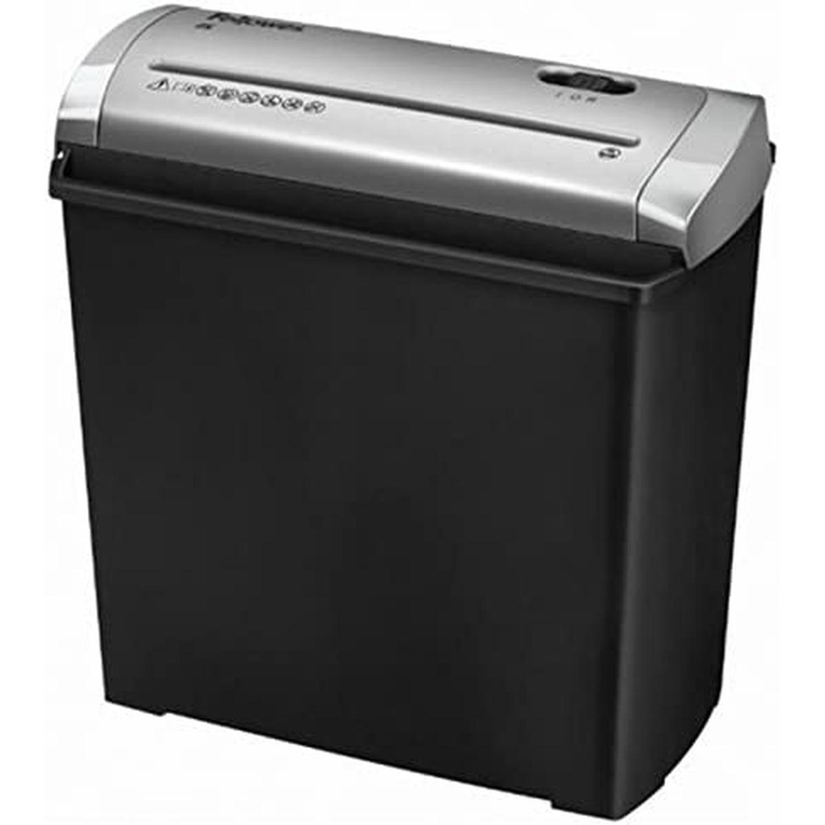 Fellowes Trito 2S Distruggi documenti manuale con taglio a strisce - Distrugge fino a 5 fogli - 11 litri - Colore nero/grigio