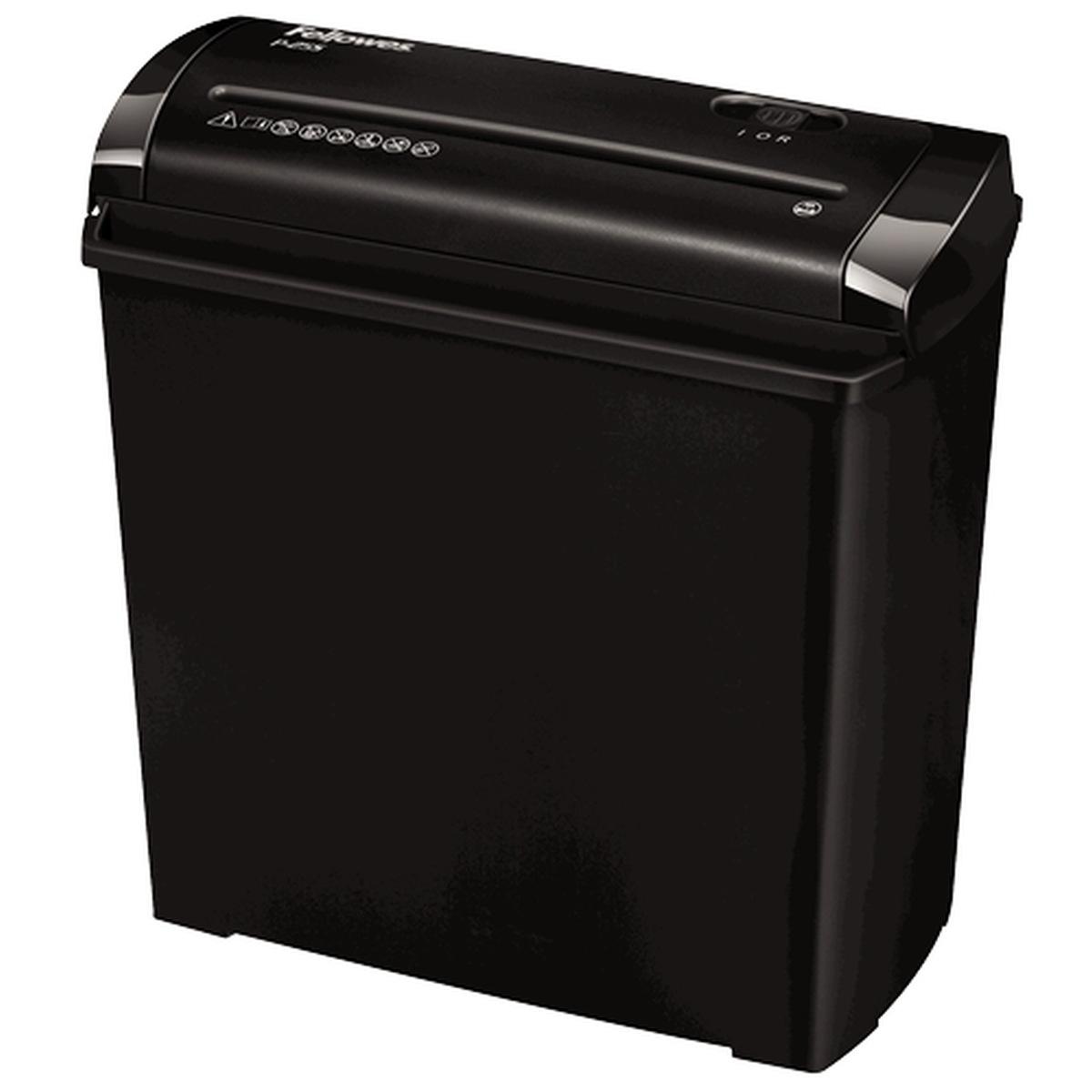 Fellowes P-25S Distruggidocumenti manuale con taglio a strisce - Distrugge fino a 5 fogli - 11L