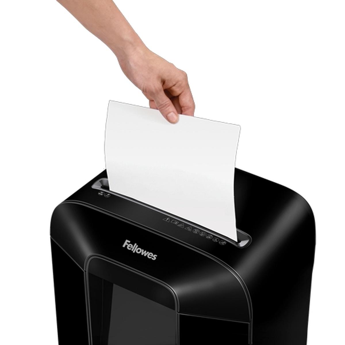Fellowes LX85 Distruggi documenti manuale con taglio a particelle - Distrugge fino a 12 fogli - 19L