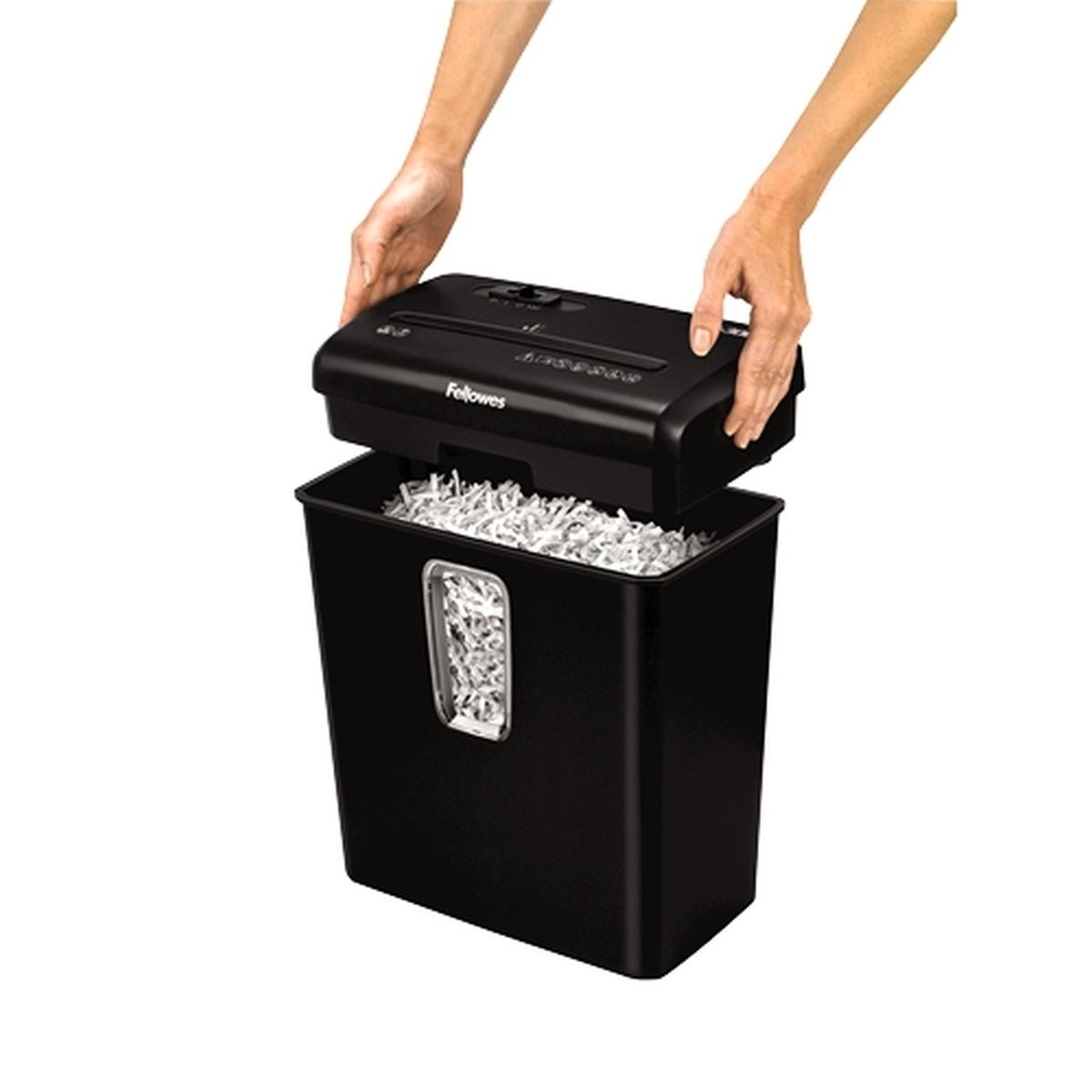 Fellowes P-30C Distruggi documenti manuale a particelle - Distrugge fino a 6 fogli - 15L - Colore nero