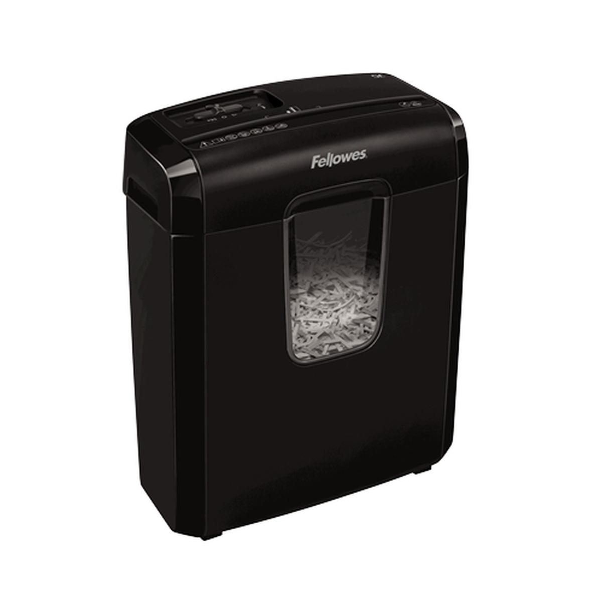 Distruggi documenti manuale Fellowes 6C con taglio a particelle - Distrugge fino a 6 fogli - 11L
