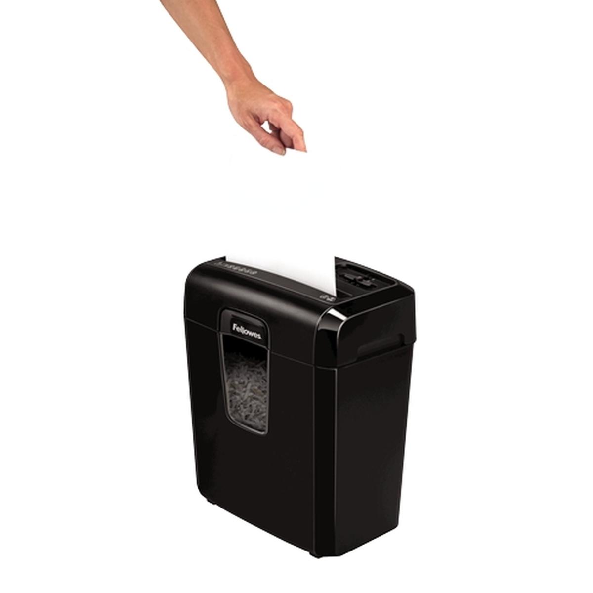 Fellowes Distruggi documenti manuale a particelle 8Cd - Distrugge fino a 8 fogli - 14L
