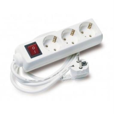 Presa multipla Elbat - 3x Schuko - Interruttore On/Off - Cavo da 1,50 m