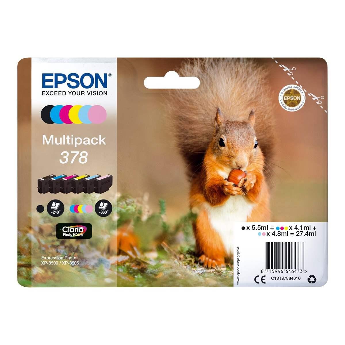 Multipack Originale (T3788, 378) EPSON Stylus XP8500 (6pz)