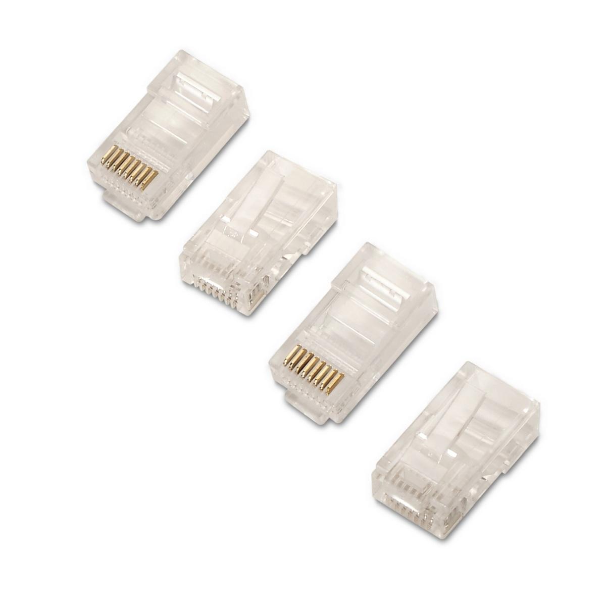 Connettori RJ45 8 Fili Cat.5e AWG24 - Aisens Confezione da 10 - Colore Trasparente