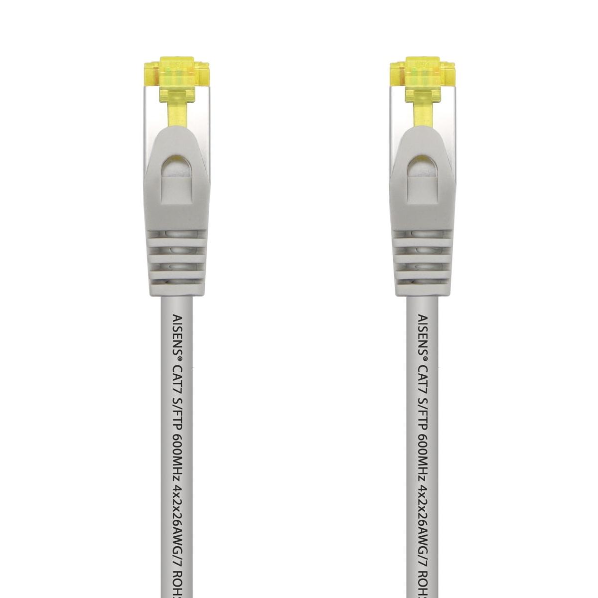 Cavo di Rete RJ45 LSZH Cat.7 600 MHz S/FTP PIMF AWG26 Aisens - 1.0 m - Colore Grigio