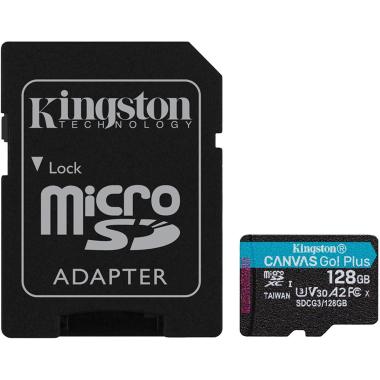 Scheda di Memoria SDXC Card 128GB UHS-I U3 V30 Classe 10 170MB/s Canvas Go Plus con adattatore
