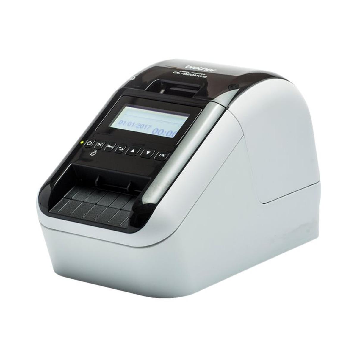 Stampante BROTHER QL820NWBC etichette professionalI WiFi - Bluetooth MFI - Stampa Nero/Rosso - Display LCD