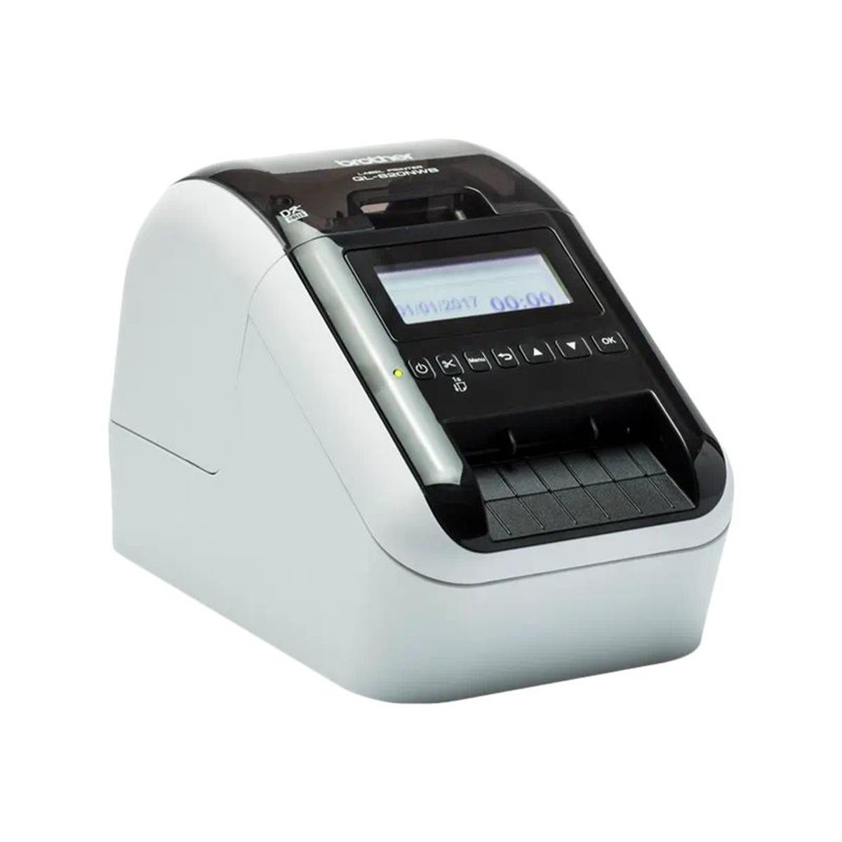 Stampante BROTHER QL820NWBC etichette professionalI WiFi - Bluetooth MFI - Stampa Nero/Rosso - Display LCD