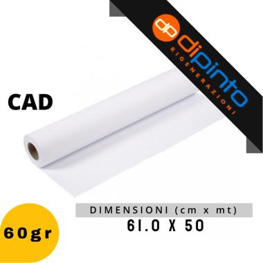 Rotoli Carta CAD - 60gr - 61.0 cm x 50 mt Ø51
