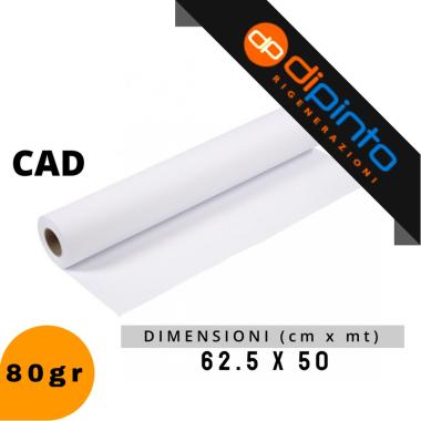 Rotoli Carta CAD - 80gr - 62.5 cm x 50 mt Ø51