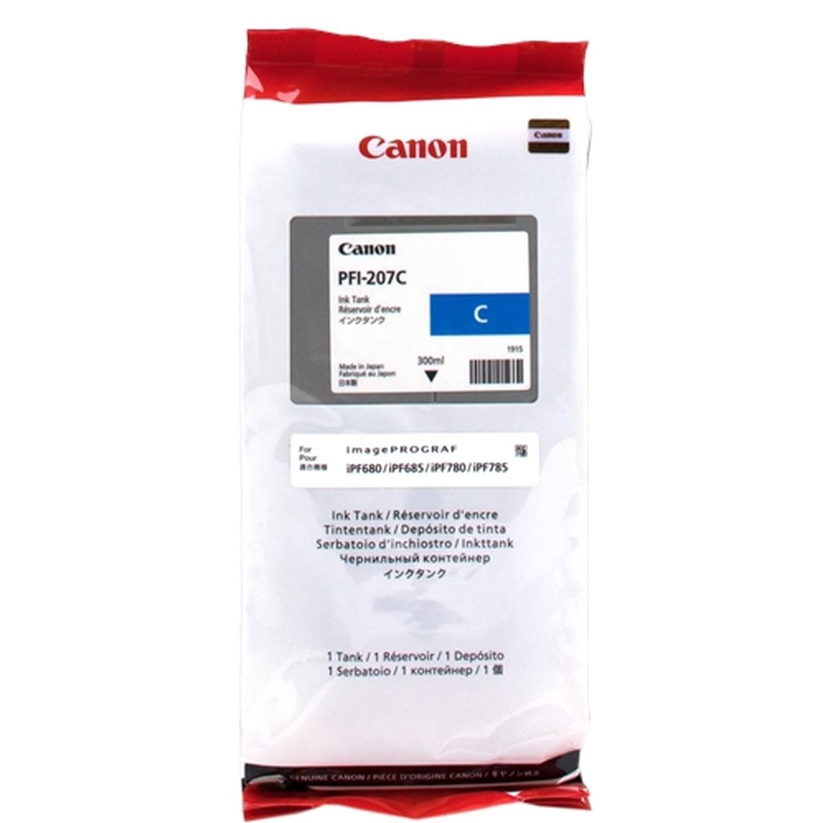 Cartuccia Originale (PFI-207C, 8790B001) CANON iPF780 (300ml) CIANO XL